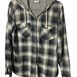 Columbia Women's Medium Hooded Button Up Shirt